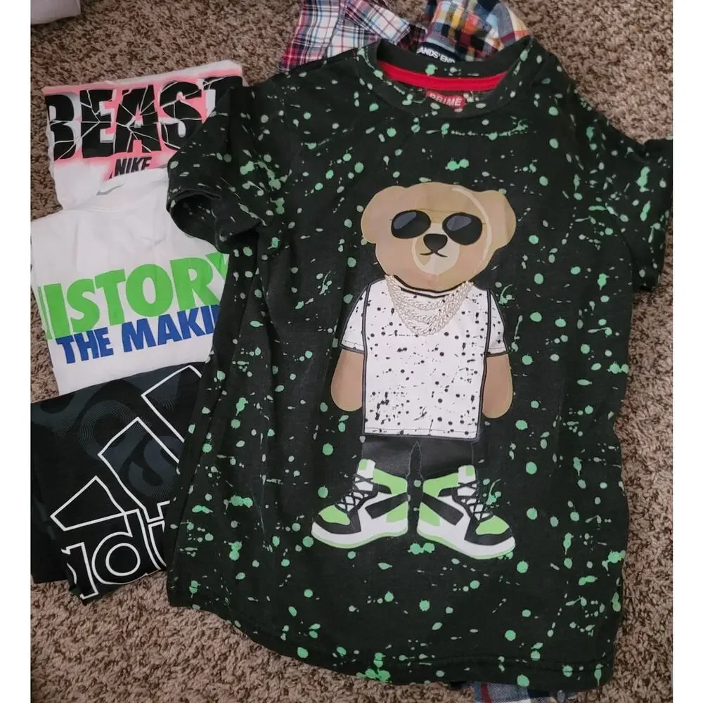Nike, Lands End, Adidas, Prime Boys top Bundle- size Small- 6 pieces